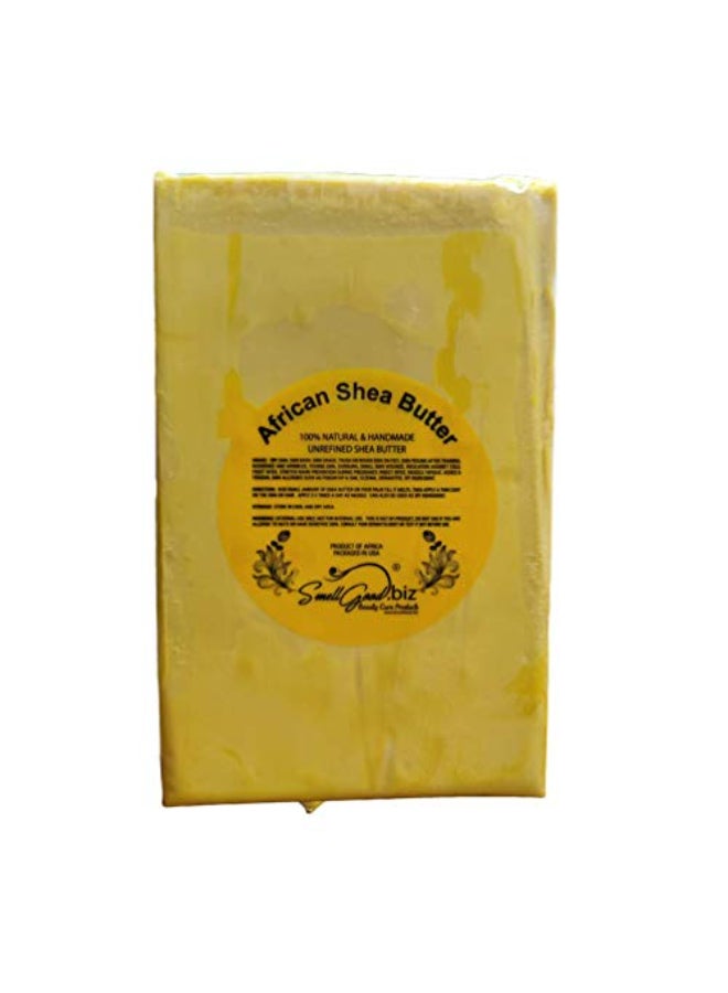 SmellGood Raw Unrefined Yellow Shea Butter A Quality From Ghana 10 LB - Image 1