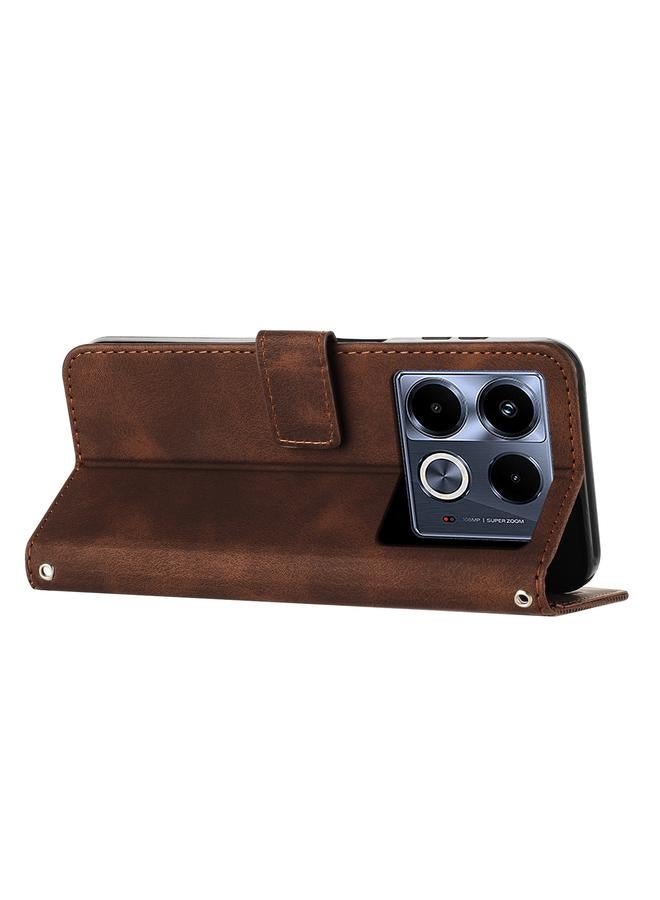 S-TOP Case For Infinix Note 40 5G Dream Triangle Leather Phone Case with Long Lanyard - Image 3