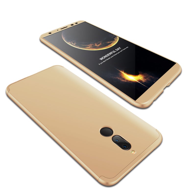 Generic (Unbranded) For HUAWEI MAIMANG 6/Mate 10 lite/Honor 9i(india)/Nova 2i Ultra Slim PC Back Cover Non-slip Shockproof 360 Degree Full Protective Case Gold - Image 1