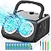 SHCKE Automatic Bubble Machine Upgrade Bubble Blower with 2 Fans20000 Bubbles Per Minute USBC or Battery PoweredSealed Bottle Portable Bubble Maker for Birthday Party Pool Wedding Outdoor - Image 2
