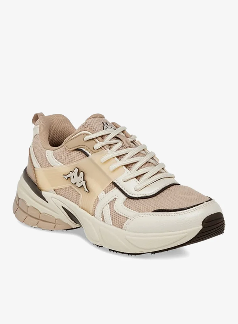 Kappa Women's Panelled Lace-Up Sports Shoes with Pull Tabs