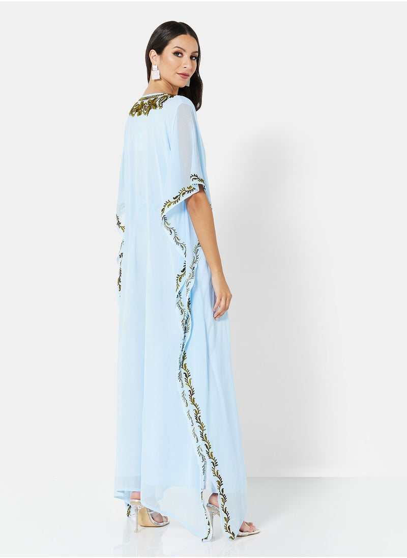 ARABIAN CLOSET EMBROIDERED KAFTAN  - Image 2