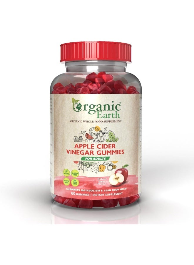 Organic Earth Apple Cider Vinegar Gummies For Adults