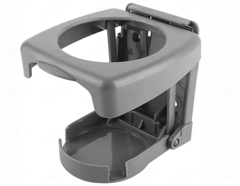CARIZO Car Cup Holder, Foldable Drink Holder Universal Grey Water Bottle Coffee Cup Stand Holder Compatible with Tata Safari Dicor 2.2L - Image 3