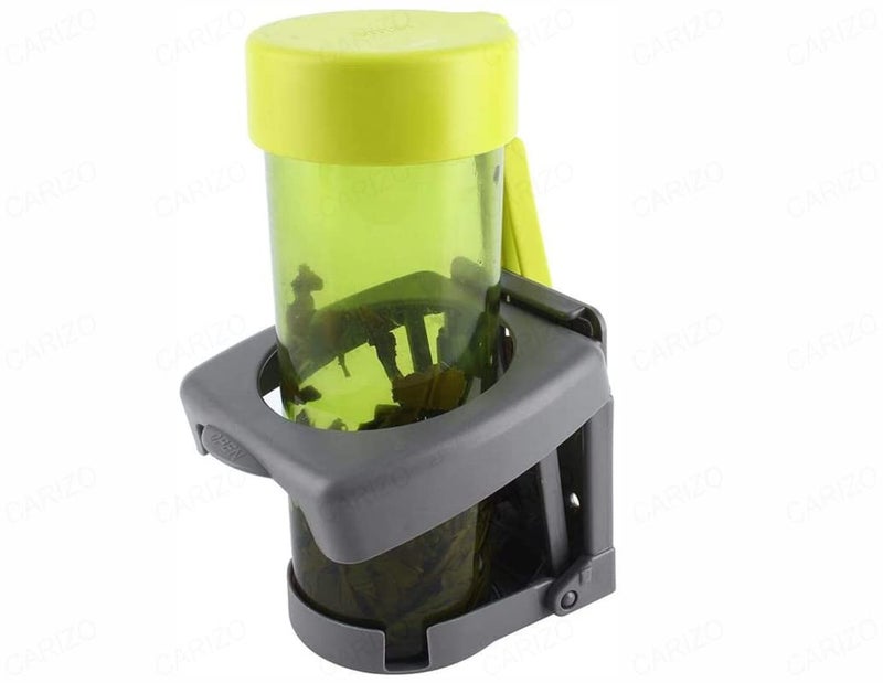 CARIZO Car Cup Holder, Foldable Drink Holder Universal Grey Water Bottle Coffee Cup Stand Holder Compatible with Tata Safari Dicor 2.2L - Image 4