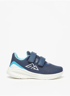 Boys Textured Sports Shoes with Hook and Loop Closure