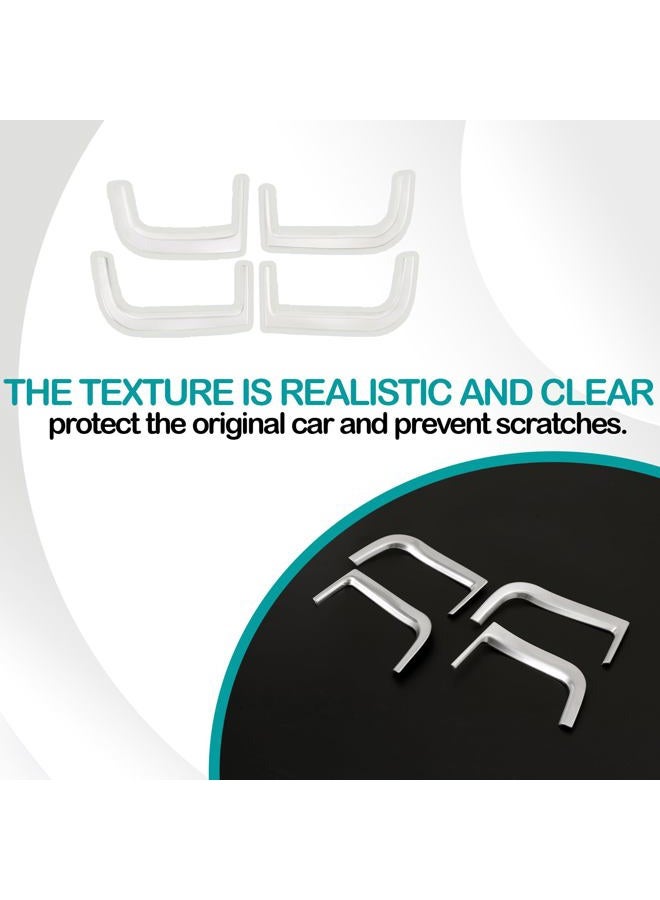 Hudiriy Car Door Storage Box Decorative Frame Trim Compatible with BMW X5 G05 2019-2023 Interior Driver's Door Armrest Storage Box Frame Accessories (ABS,Silver) - Image 5