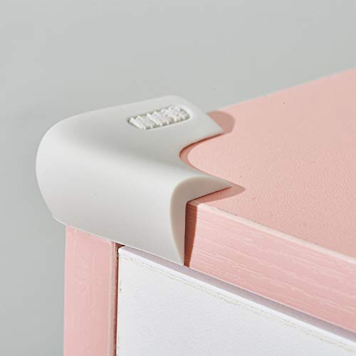 FoodGraded Silicone Corner Protectors Baby Proofing Table Edge Guards PreTapep Adhesive Kids Safety Proof Cabinets Fireplace Furniture Bumpers 8 Gray