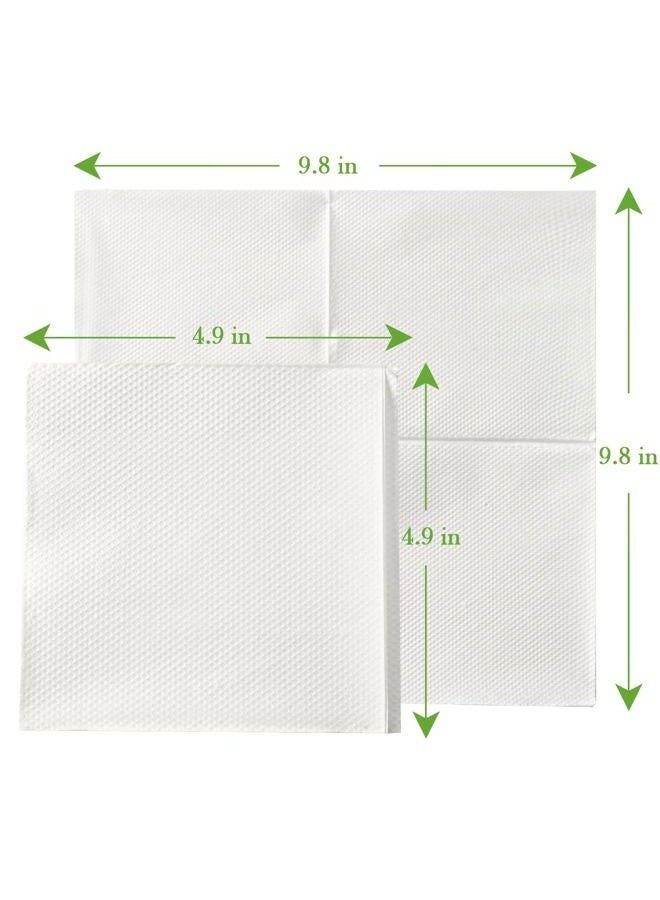 ECOLipak Lunch Napkins Bulk, 2000 Count Everyday Paper Napkins, 4.9×4.9 Inch Folded, 2-Ply Soft And Absorbent for Dinner, Gathering, Bar, Restaurants(9.8×9.8 Inch Unfolded) - Image 2