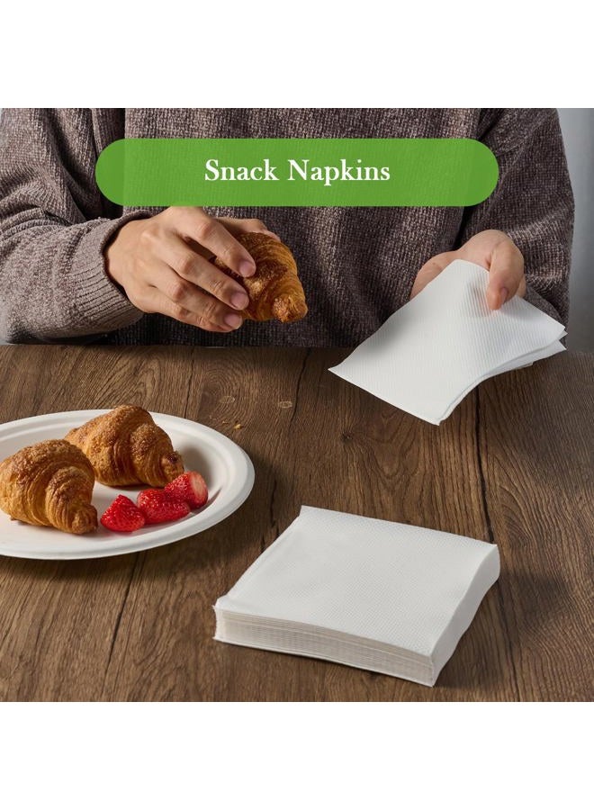 ECOLipak Lunch Napkins Bulk, 2000 Count Everyday Paper Napkins, 4.9×4.9 Inch Folded, 2-Ply Soft And Absorbent for Dinner, Gathering, Bar, Restaurants(9.8×9.8 Inch Unfolded) - Image 4