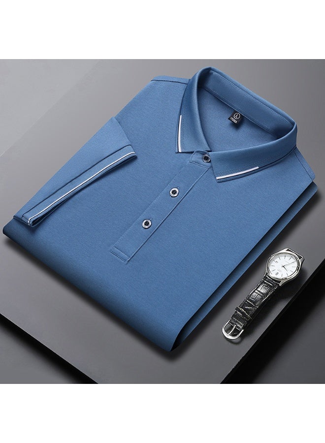 Comfortable Men's Polo Shirt Summer  Style High Quality Collar T-Shirt Young Business Casual Versatile Breathable Top  - Image 1