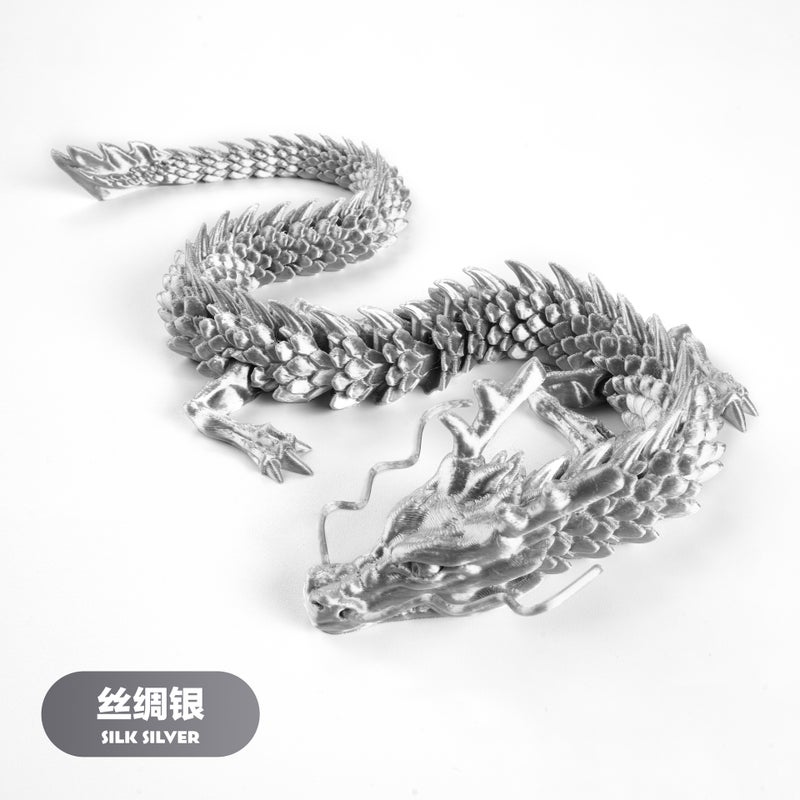 3D Printing Chinese Dragon Dragon Crafts Decoration Gift Online Red Creative Hand-Made Car Decoration Manufacturer Hand-Made - Image 1