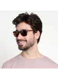 ووجلز Brown Polarized Square Sunglasses