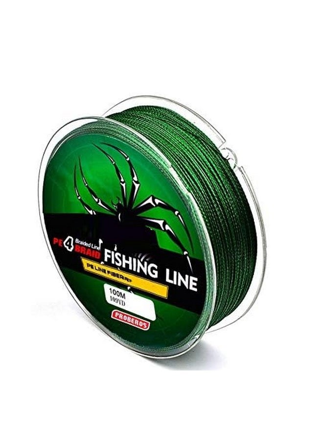 SKINPLUS Super Strong Fishing Line, 100M Diameter 0.52Mm 48.7Lb Nylon Fishing Accessories, Fishing Soft And Durable (Green, Maximum Pulling Force 22 Kg)  - Image 1