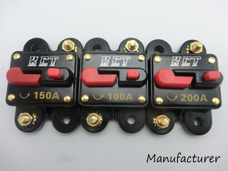 KCT Car Audio Circuit Breaker Reset Fuse 200A for System Protection 12V/24V … - Image 3