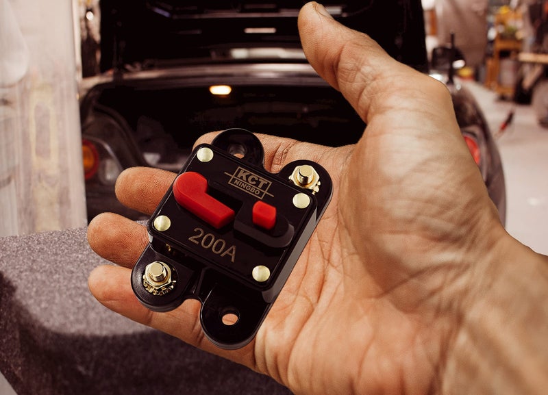 KCT Car Audio Circuit Breaker Reset Fuse 200A for System Protection 12V/24V … - Image 2