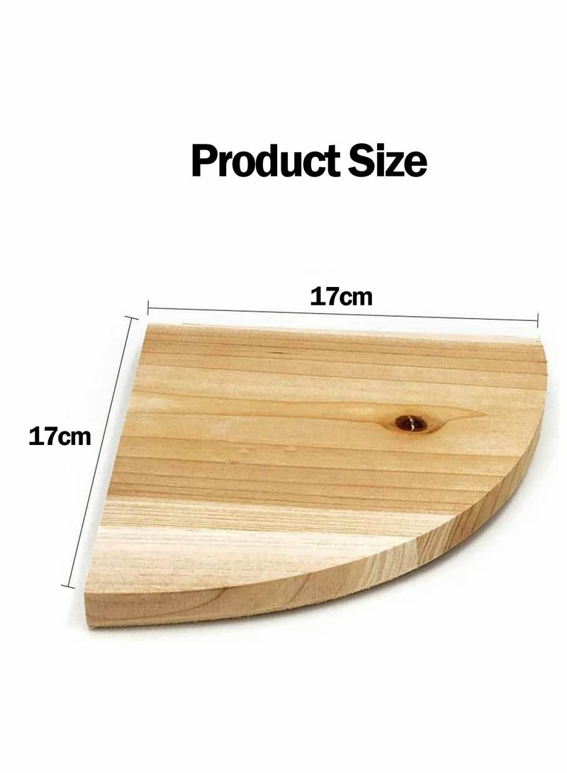 KASTWAVE Bird Perch Platform Stand Wood Parrot Stand Playground Cage Accessories for Small Medium Parrot Rat Small Animal Chinchillas - Image 3