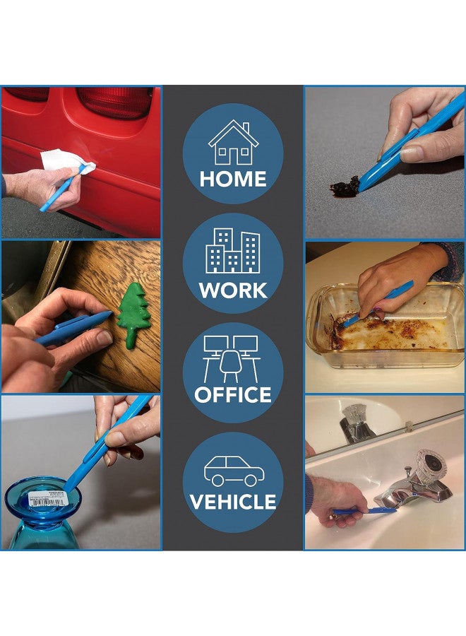 Scrigit Scraper No-Scratch Plastic Scraper Tool, 2 Pack - The Handy Multi-Use Scraping Tool for Removing Food, Labels, Stickers, Paint, Grease - Easy to Hold, Reaches Tight Spaces and Crevices - Image 3