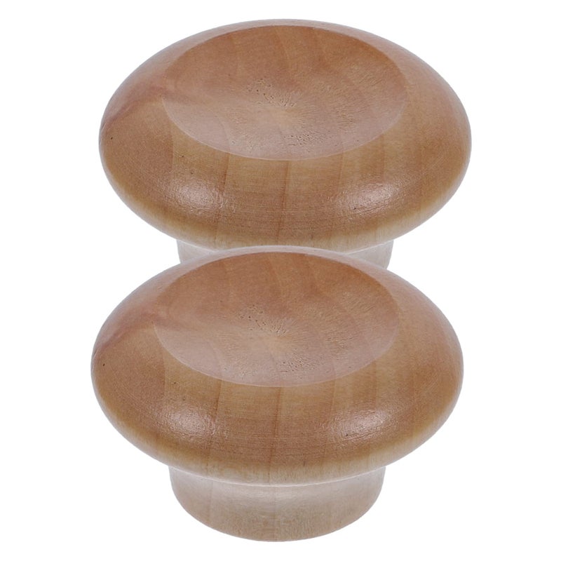 Wooden Replacement Pot Lid Handles 2 Pack Compact Kitchen Accessories Knobs - Image 2