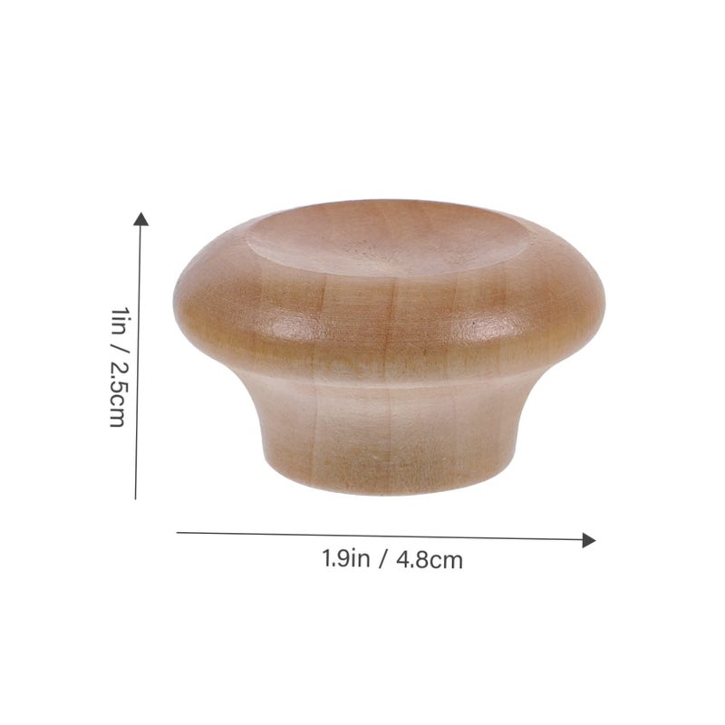 Wooden Replacement Pot Lid Handles 2 Pack Compact Kitchen Accessories Knobs - Image 3