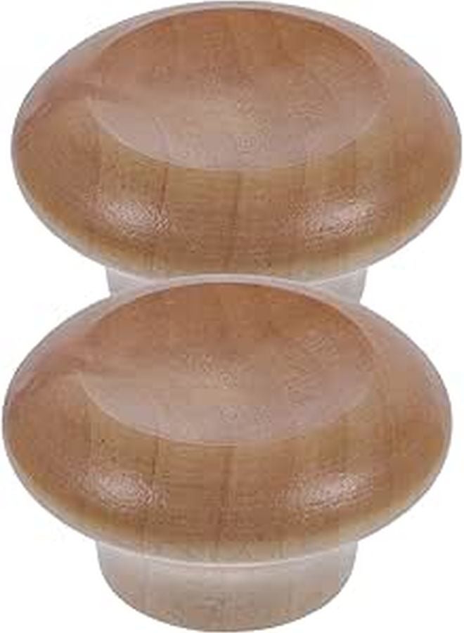Wooden Replacement Pot Lid Handles 2 Pack Compact Kitchen Accessories Knobs - Image 1