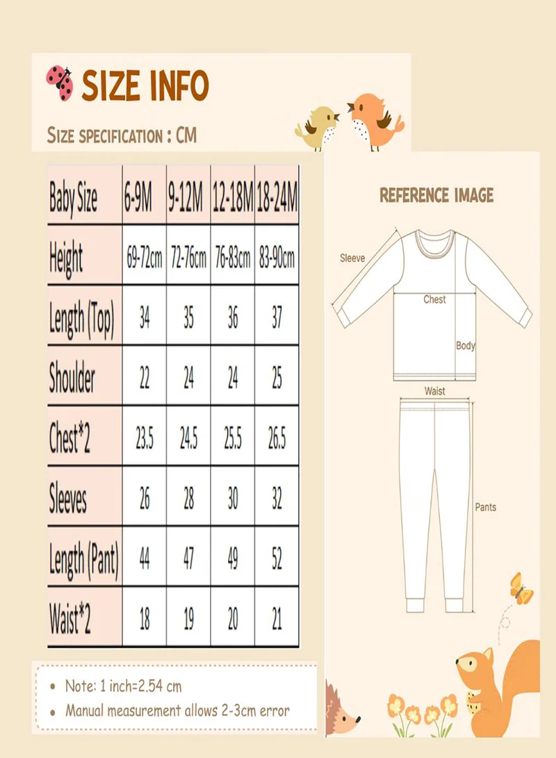 babyqlo Playful adventure printed cotton pajama set for boys