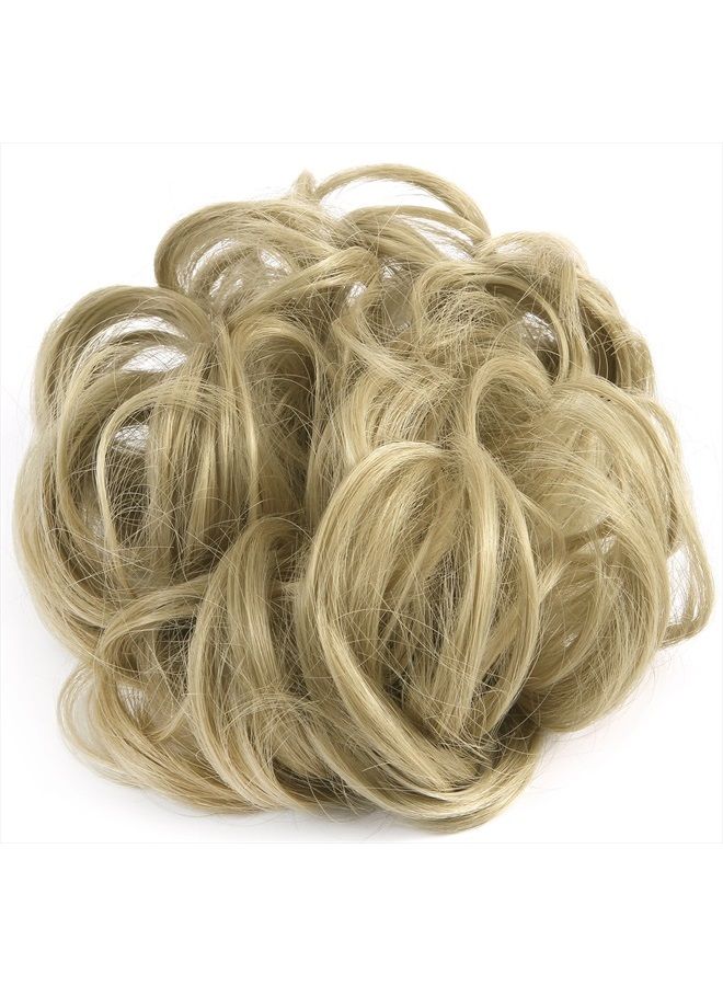 SLLIE Messy Hair Bun Extensions Chignons Hair Hair Scrunchie Scrunchy Updo Hairpiece - Image 2