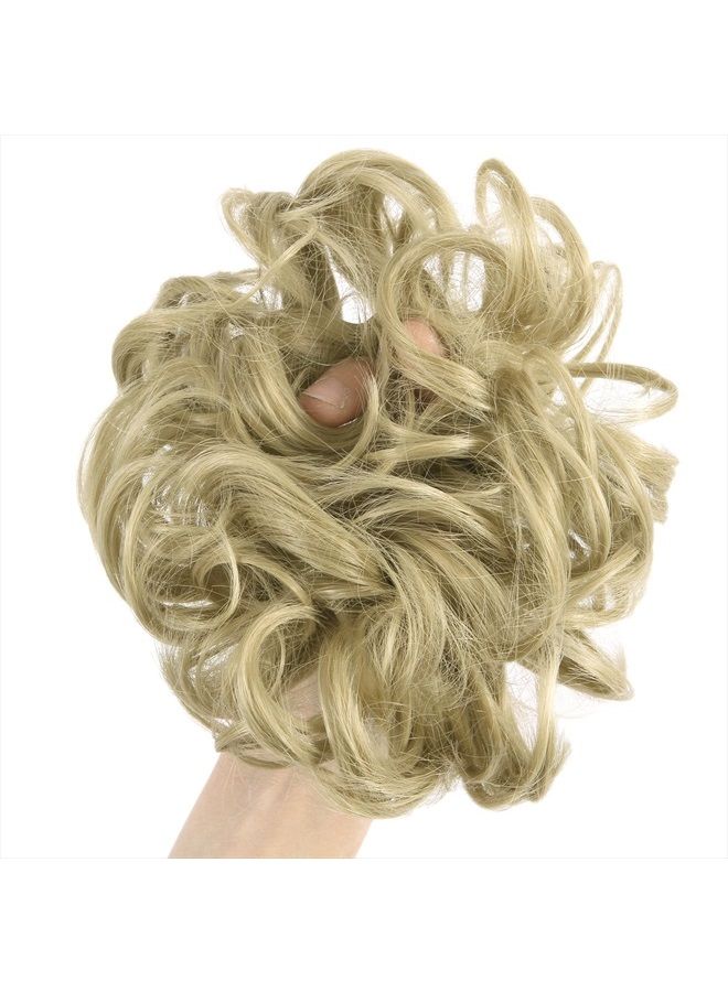 SLLIE Messy Hair Bun Extensions Chignons Hair Hair Scrunchie Scrunchy Updo Hairpiece - Image 4