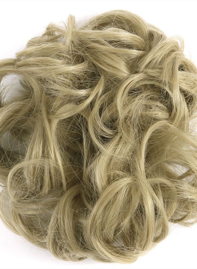 SLLIE Messy Hair Bun Extensions Chignons Hair Hair Scrunchie Scrunchy Updo Hairpiece - Image 3