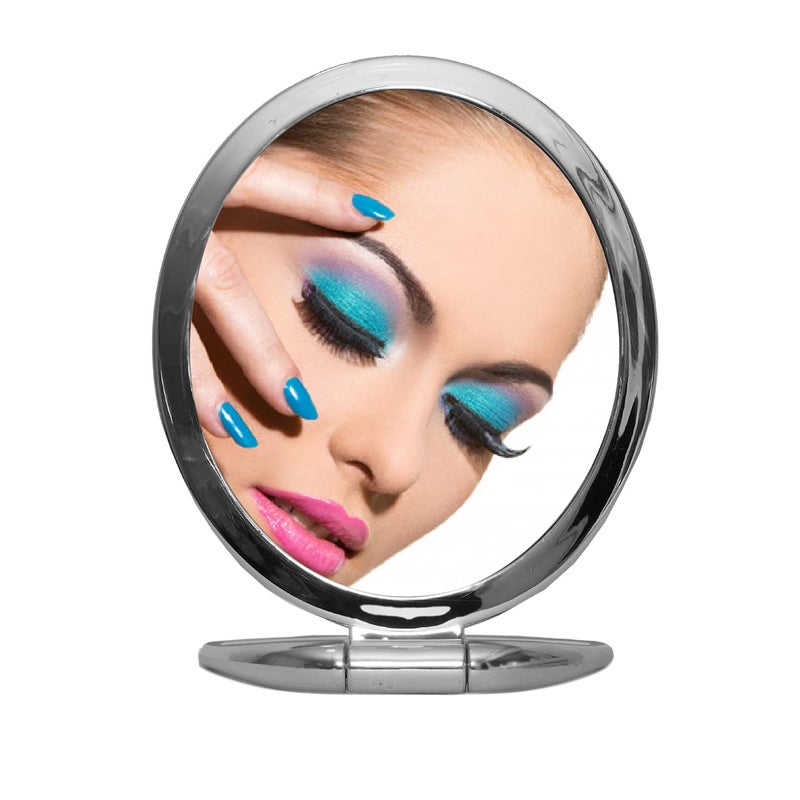 BANDHAN BANDHAN 2 WayMagnifying Regular Handle Mirror for Make Up and Grooming5 inch Da Display Jewellery Display Shop Makeup Cosmetic Mirror  - Image 5