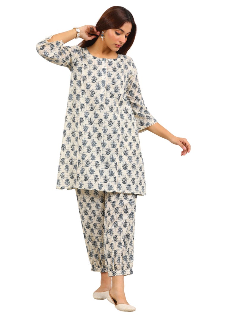 Libas Printed Pure Cotton Co-Ord Set-400436HL - Image 1