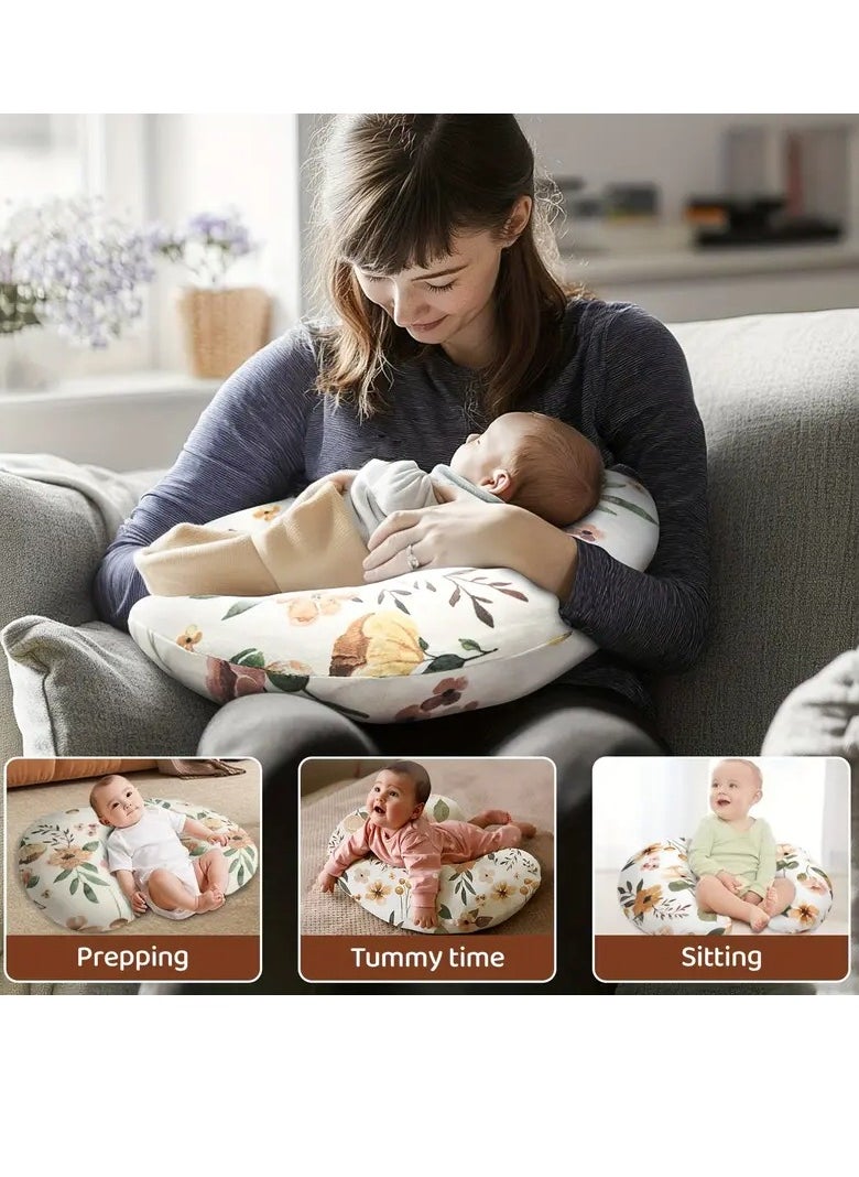 Gonice - 1pc Multi-Functional Nursing Pillow, Pillowcase, C-Shaped Nursing Pillow For Newborns, Babies, Infants - Feeding, Sitting, Learning - Image 1