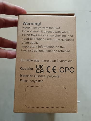 CU-MATE CUMATE 10 بوصة دوبرمان بينشر دمية كلب محشوة باللونين الأسود والبني، لعبة محشوة واقعية تشبه الجرو واقف كهدية - Image 5