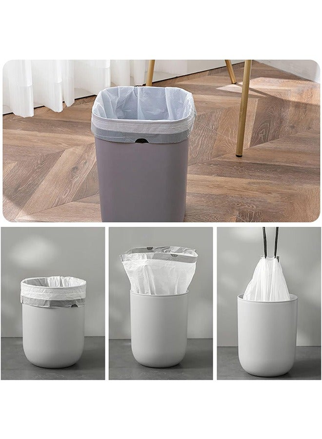 30 Pcs Drawstring Trash Bags, Durable Large Capacity Thickened Trash Bags, Multi Purpose Garbage Bag for Office Living Room Kitchen and Bathroom (Blue+Gray+White) - Image 5