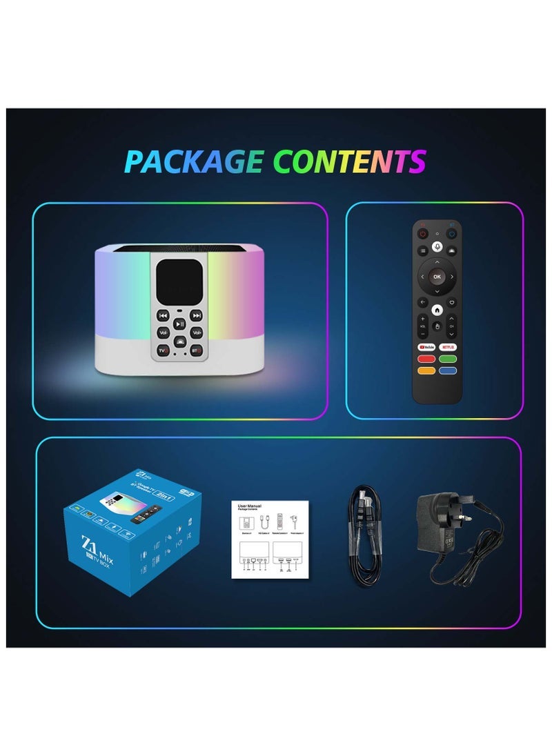 Z1 MIX ATV Android 13 TV Box – 8K Ultra HD Smart Media Streaming Player with 4K HDR Support | Bluetooth 5.0 Connectivity | Voice Remote Control with Google Assistant | 2GB RAM + 16GB Storage | Ultra-Fast Streaming for Netflix, YouTube & More