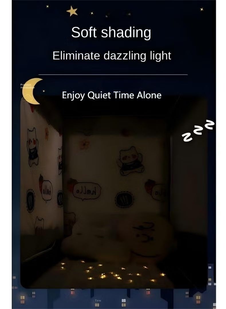 والالا مظلات سرير، ستائر، ستائر تعتيم، ستائر خيمة سرير فردية، قماش تظليل للطلاب، مظلة سرير، ناموسية، نوم الطلاب، حماية الخصوصية - Image 4