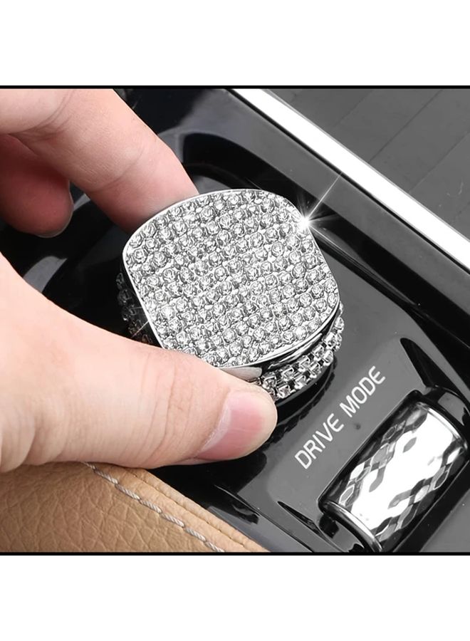 Crystal Sequin Button Cover For Volvo Models Alloy Luxury Center Switch Trim 2015-2023 - Image 3
