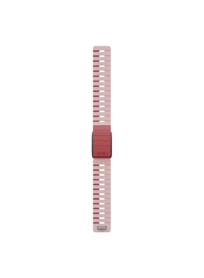إسكينارما GEMINI WHOOP Band Strap for WHOOP 5.0 & MG – Premium Silicone Replacement, Adjustable, Magnetic Closure, Dual-Tone Design - Pink - Image 3