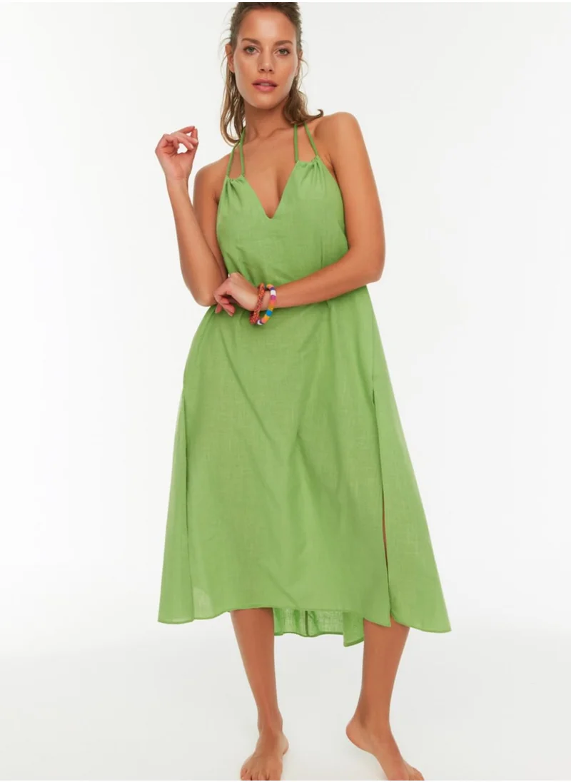 trendyol Side Split Strappy Dress