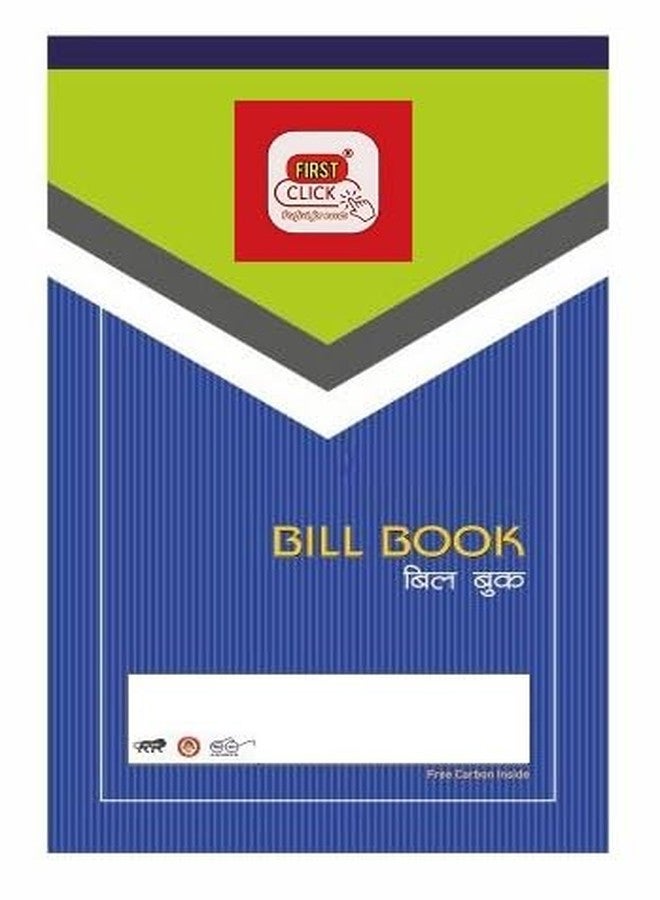 FIRST CLICK Bill Book Sheets 100 x 1 Sets Pre Printed Bill/Invoice Format with Free Carbon Inside Size 22 x 14 cm (100 Printed Format + 100 Plain Sheet) 1 Booklets 100 Sheet in Pack. - Image 3