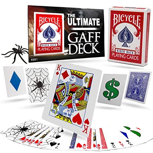 Magic Makers Ultimate Gaff Deck Card Tricks  Special Printed Bicycle Cards - Image 1