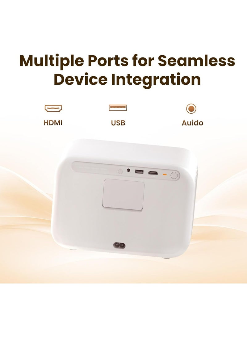 يابير جهاز عرض ذكي Yaber L2 Plus مع مكبرات صوت JBL ستيريو – سطوع 700 لومن ANSI، دقة Full HD 1080P، تطبيقات مدمجة مثل Netflix، ضبط تلقائي للبؤرة والانحراف، حامل دوار مدمج - Image 3