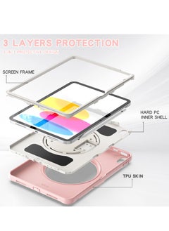 GULFLINK Back Cover Protect Case for ipad 10th 10.9 inch 2022（A2757/A2777 ) Pink  - Image 3