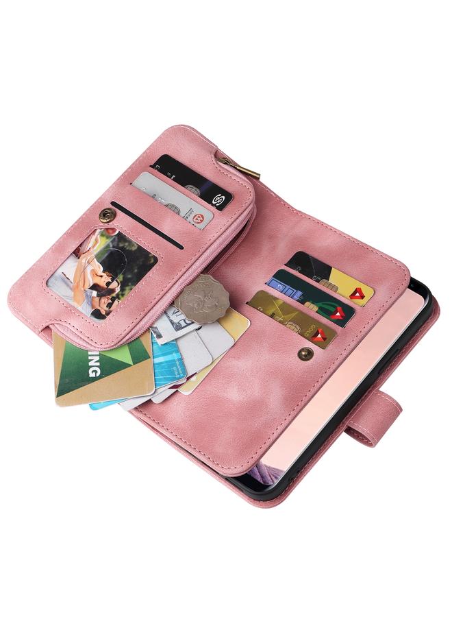 S-TOP Case For Samsung Galaxy S8+ Multifunctional Card Slot Zipper Wallet Leather Phone Case - Image 5