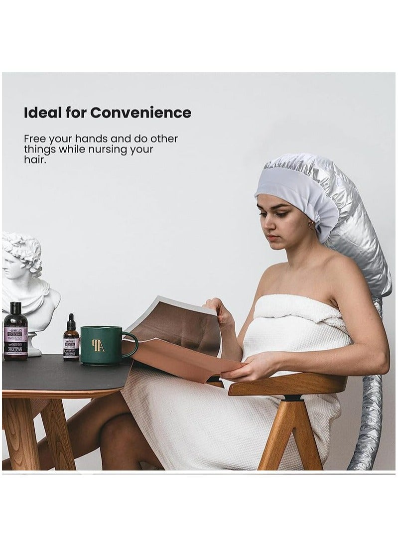 CMGTYYD Bonnet Hair Dryer Attachment with Adjustable Headband-Large Hooded Hair Dryer Cap for Drying Fast at Home,Easy to use for Hair stying,Curling Hair Care Fast Drying ﻿ - Image 3