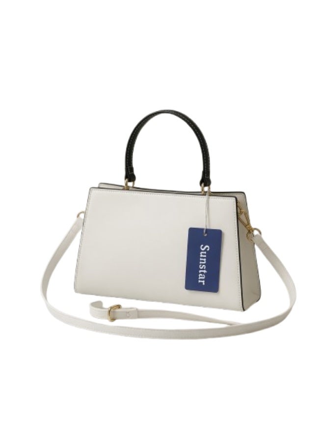 Elegant Structured Handbag white