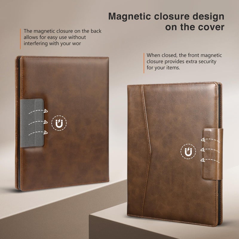 CoBak Premium PU Leather Case for 10.3" Remarkable 2 Tablet (2020) - Folder Design, Slim Hard Shell with Pen Holder, Brown Leather - Image 4
