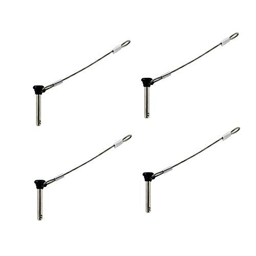 keehui 4PIECES of Stainless Bimini top 3/16" Pull pins, Usable Length 1"(25mm), Total Length 1-1/2"(39mm) Marine Hardware - Image 5