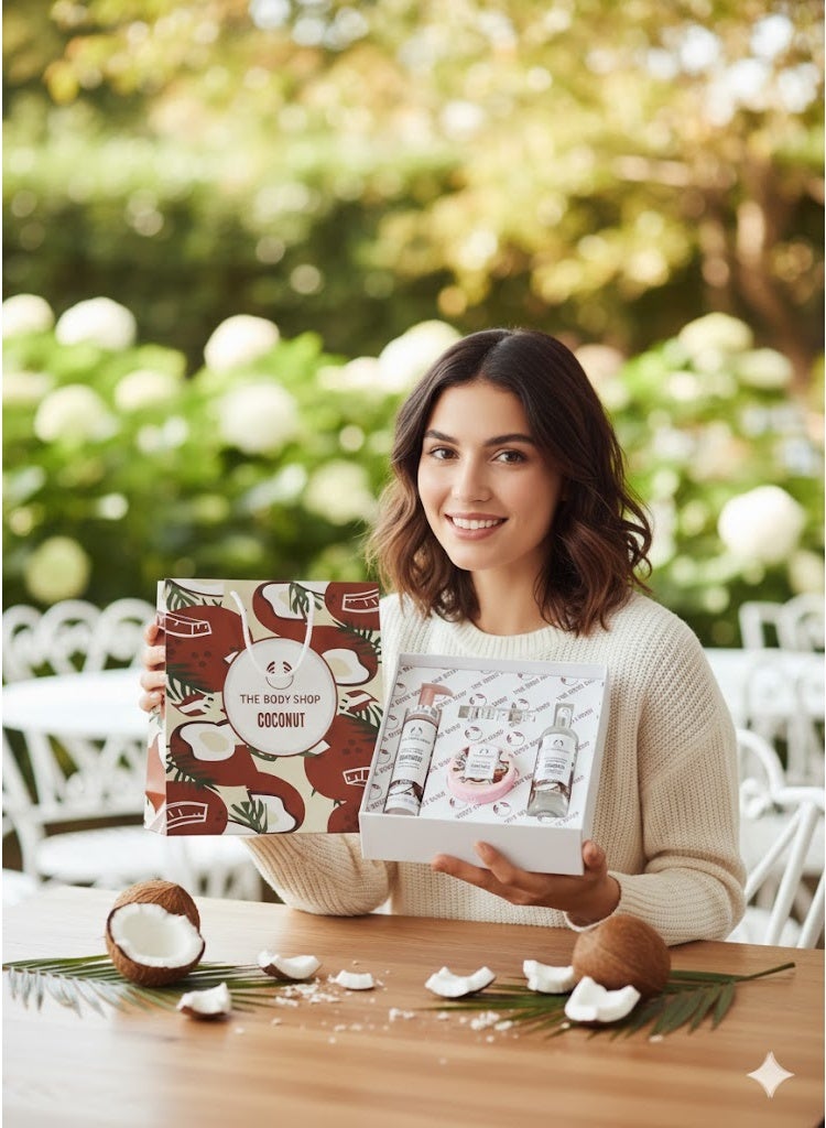 ذا بودي شوب بوكس   THE BODY SHOP  Coconut الأصلـي 100% –  إحساس استوائي وريحة جوز هند ولا أروع! - Image 3