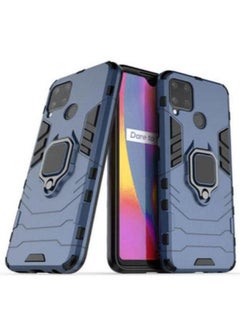 KUYING For Realme C15 Cover Iron Man With Metal Ring 